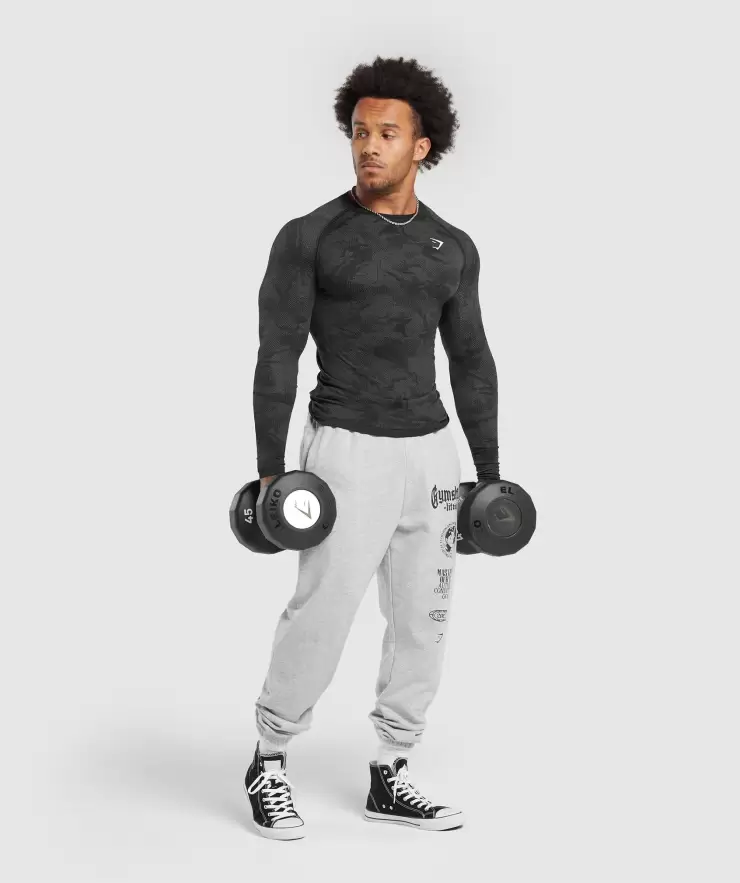 Global Lifting Oversized Joggers, Oversized Fit, Grey | XL - Image 2