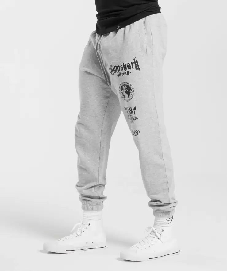 Global Lifting Oversized Joggers, Oversized Fit, Grey | XL - Image 3