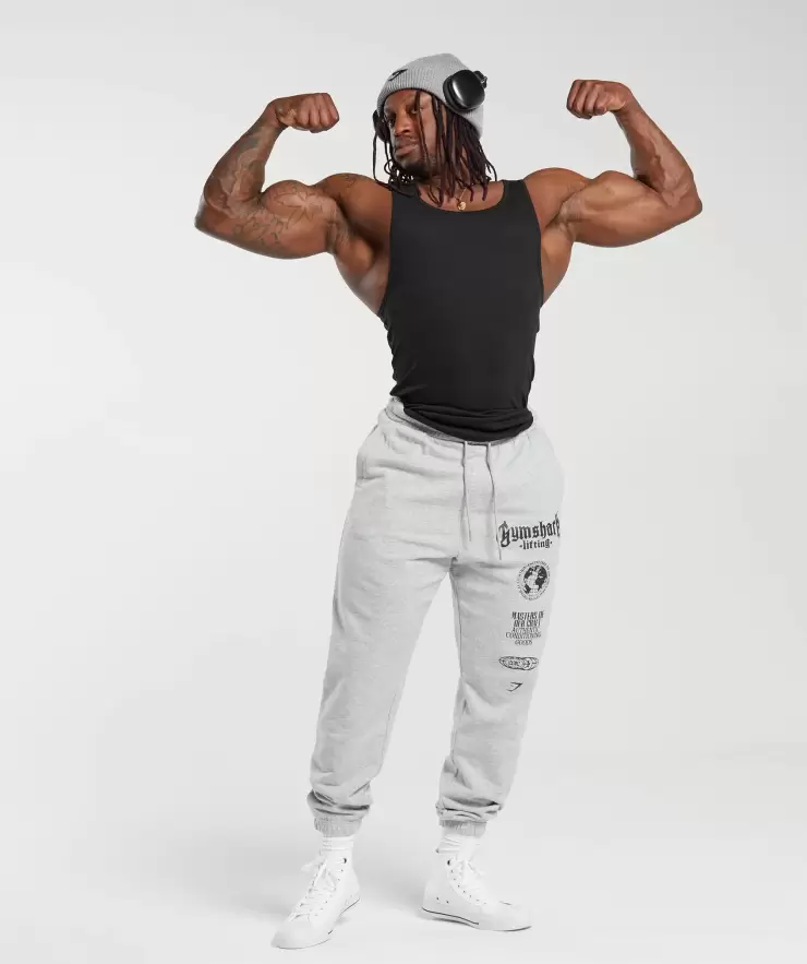 Global Lifting Oversized Joggers, Oversized Fit, Grey | XL - Image 6