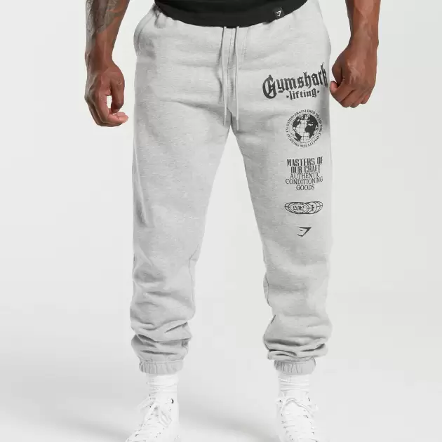 Global Lifting Oversized Joggers, Oversized Fit, Grey | XL