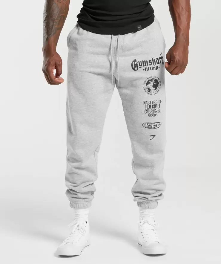 Global Lifting Oversized Joggers, Oversized Fit, Grey | XL