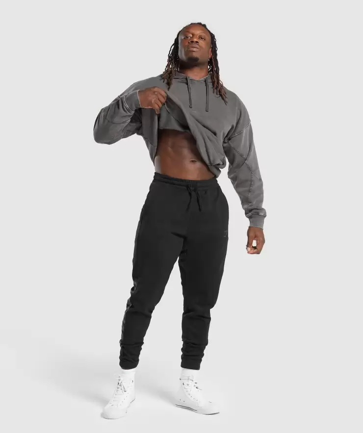 Power Joggers, Oversized Fit, Black | XL - Image 2