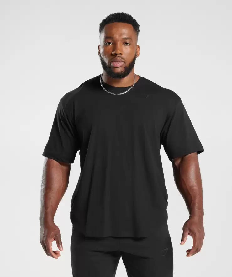 Power T-Shirt, Oversized Fit, Black |XXL - Image 2