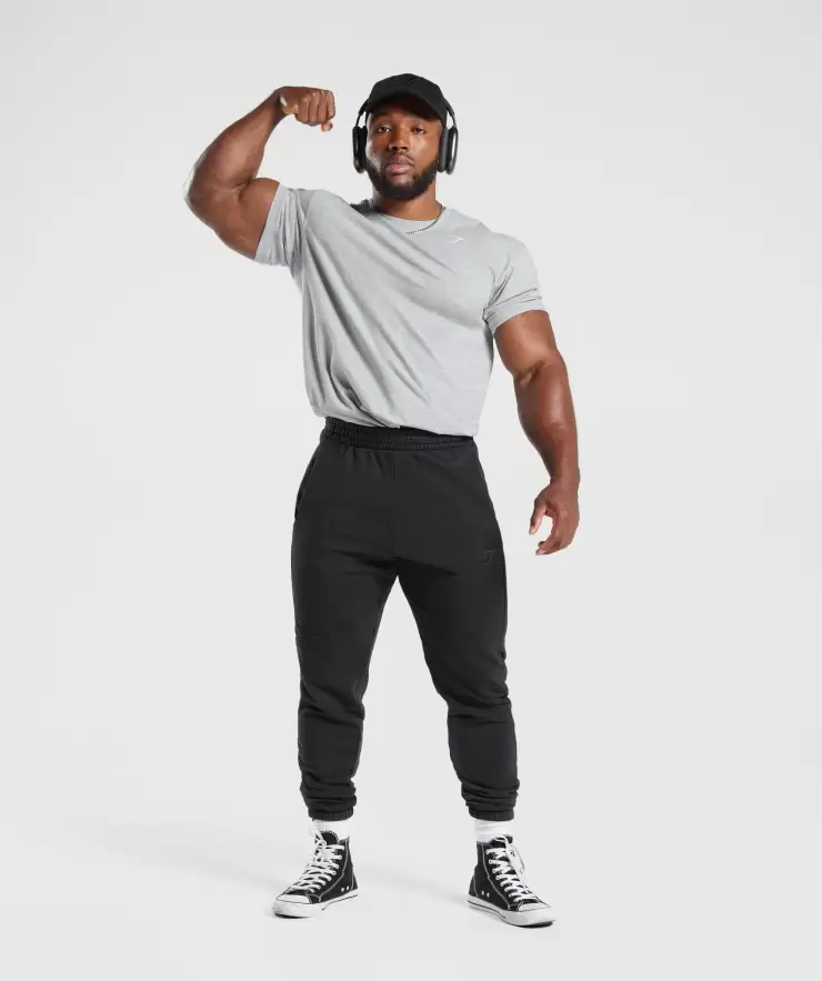 Power T-Shirt, Oversized Fit, Light Grey Core Marl | M - Image 6